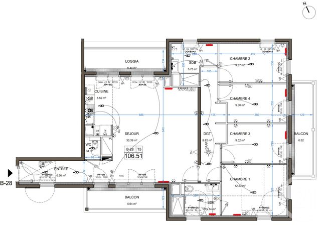 Appartement F5 à vendre - 5 pièces - 106.51 m2 - CORMEILLES EN PARISIS - 95 - ILE-DE-FRANCE - Century 21 Agence Du Parisis